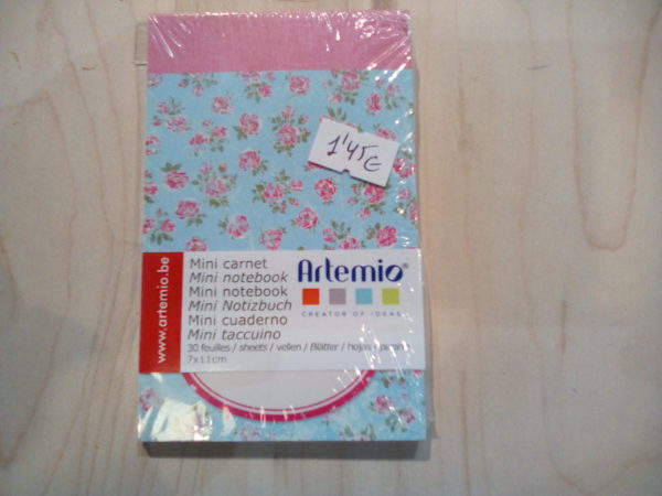 mini cuaderno notas